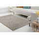 Wollteppich TAHAR 99005 anthrazit - HANDGEWEBT Schlinge, Melange 