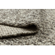 Wollteppich TAHAR 99005 anthrazit - HANDGEWEBT Schlinge, Melange 