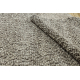 Wollteppich TAHAR 99005 anthrazit - HANDGEWEBT Schlinge, Melange 