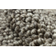 Wollteppich TAHAR 99005 anthrazit - HANDGEWEBT Schlinge, Melange 