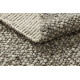 Wollteppich TAHAR 99005 anthrazit - HANDGEWEBT Schlinge, Melange 