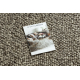 Wool carpet TAHAR 99005 anthracite - HAND-WOVEN loop, Melange 