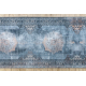 Alfombra de pasillo con refuerzo de goma LOTUS ROSETTE 47050 gris lavable 