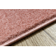 ETON PLUS tapijt poederroze, eenkleurig, uniform, effen