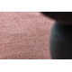 Tapis ETON PLUS rose poudré, unicolore, uniforme, uni