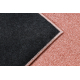 Tapis ETON PLUS rose poudré, unicolore, uniforme, uni