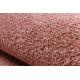 Tapis ETON PLUS rose poudré, unicolore, uniforme, uni