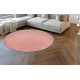 ETON PLUS circle carpet blush pink, one-color, uniform, plain