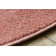 ETON PLUS circle carpet blush pink, one-color, uniform, plain