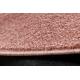 ETON PLUS Teppich Kreis Puderrosa, einfarbig, einheitlich, schlicht