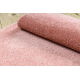 ETON PLUS Teppich Kreis Puderrosa, einfarbig, einheitlich, schlicht