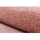 ETON PLUS Teppich Kreis Puderrosa, einfarbig, einheitlich, schlicht