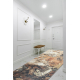 Vloerbekleding met rubber bekleed LOTUS ABSTRACT 52910 beige wasbaar