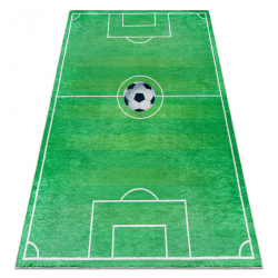 Tappeto lavabile BAMBINO 9731 Campo, calcio per bambini antiscivolo - verde 
