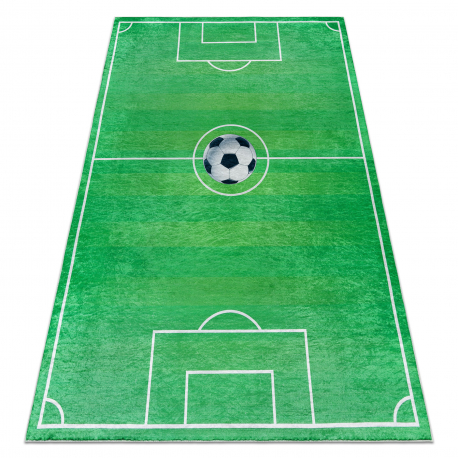 BAMBINO 9731 Waschteppich Spielfeld, Fußball für Kinder Anti-Rutsch - grün 