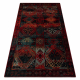 Wollteppich OMEGA AVAR Rahmen, Diamanten, orientalisch - rubin