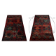 Wool carpet OMEGA AVAR Frame, diamonds, oriental - ruby