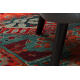 Wool carpet OMEGA AVAR Frame, diamonds, oriental - ruby