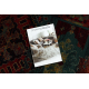 Wool carpet OMEGA AVAR Frame, diamonds, oriental - ruby