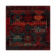 Wollteppich OMEGA AVAR Quadrat Rahmen, Diamanten, orientalisch - rubin