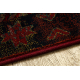 Wool carpet OMEGA AVAR Square Frame, diamonds, oriental - ruby