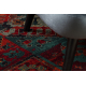 Wool carpet OMEGA AVAR Square Frame, diamonds, oriental - ruby