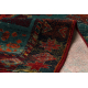 Wool carpet OMEGA AVAR Square Frame, diamonds, oriental - ruby