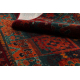 Wool carpet OMEGA AVAR Square Frame, diamonds, oriental - ruby