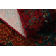 Wool carpet OMEGA AVAR Square Frame, diamonds, oriental - ruby
