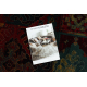 Tapete de lã OMEGA AVAR Quadrado Quadro, diamantes, oriental - rubi