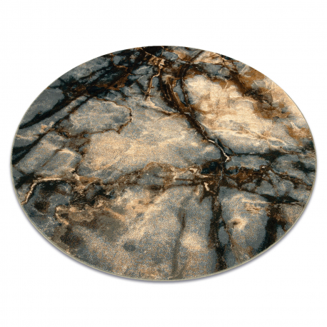 Tapis en laine OMEGA ELIAN Cercle Marbre iron vert