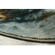 Wool carpet OMEGA ELIAN circle Marble iron green