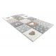Tappeto Sample NEW COSMO 349 CUORE STELLE beige / grigio