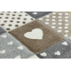 Tappeto Sample NEW COSMO 349 CUORE STELLE beige / grigio