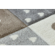 Tappeto Sample NEW COSMO 349 CUORE STELLE beige / grigio
