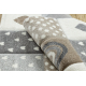 Tappeto Sample NEW COSMO 349 CUORE STELLE beige / grigio