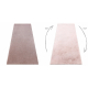 Covor Sample PLUSH pufos Uniforma roz