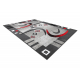 Teppich SAMPLE DREAM 4596 Geometrisch grau / rot