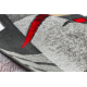 Tappeto SAMPLE DREAM 4596 Geometrico grigio / rosso