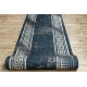 Runner anti-slip LOTUS GRECCO 23593 graphite / grey WASHABLE 100cm