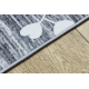 Tapis SAMPLE SABIA 001 Cœurs gris