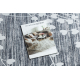 Tapis SAMPLE SABIA 001 Cœurs gris
