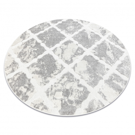 Carpet SAMPLE STILO 859 Structural circle grey / cream