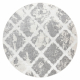 Teppich SAMPLE STILO 859 Strukturell Kreis grau / creme 