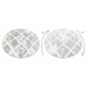 Teppich SAMPLE STILO 859 Strukturell Kreis grau / creme 