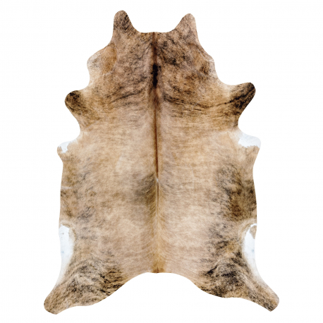 Tappeto SAMPLE Imitazione pelle di bovino, Mucca COW 3 Pelle Marrone