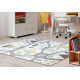 Carpet SAMPLE NEW NINO 885 Streets, city cream / grey