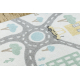 Carpet SAMPLE NEW NINO 885 Streets, city cream / grey