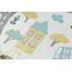 Carpet SAMPLE NEW NINO 885 Streets, city cream / grey