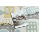Carpet SAMPLE NEW NINO 885 Streets, city cream / grey